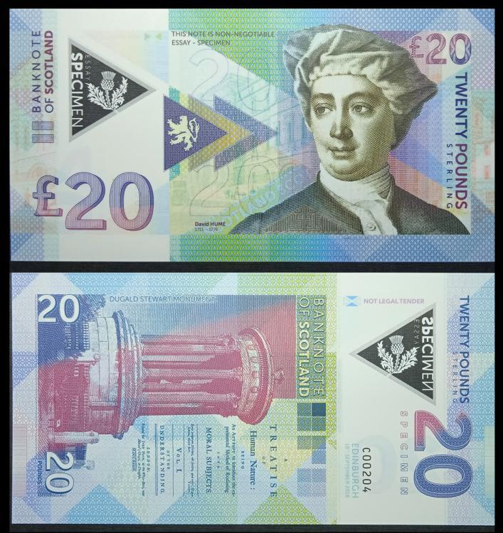 2018 - 20 funtw - Szkocja - David Hume - seria Z 00146 (polimer)