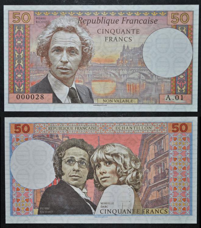 2018 - 50 frankw - Francja - Pierre Richard - A.01 000028