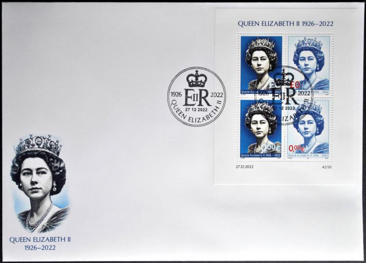 2022 - 0£/0Є - Queen Elizabeth II (1926-2022) A FDC