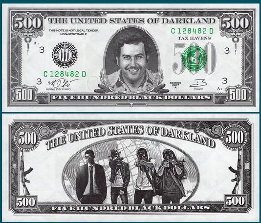 2017 - 500 dollars - The United States of Darkland - Pablo Escobar 