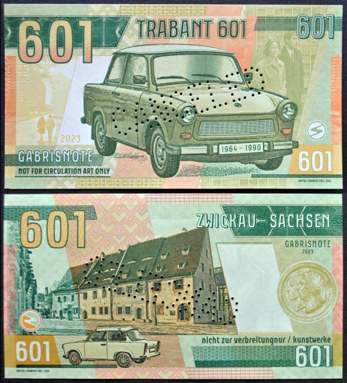 2023/007c - Samochody socjalizmu - Trabant 601 - bez numeru - perforacja CANCELED