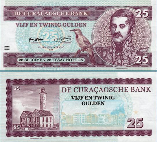 2016 - 25 gulden - Curacao - Pedro Luis Brin - A01121