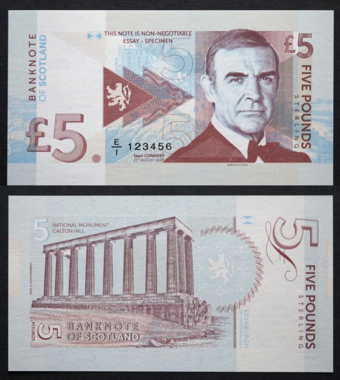 2014 - 5 funtw - Szkocja - Sean Connery (E/I 123456)