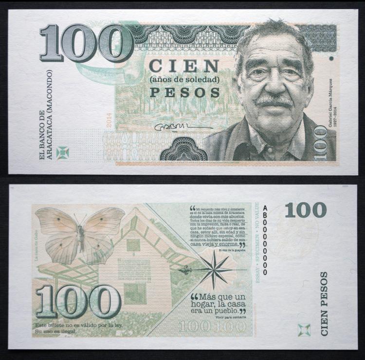 2014 - 100 pesos - Macondo - Gabriel Mrquez - AB00000000