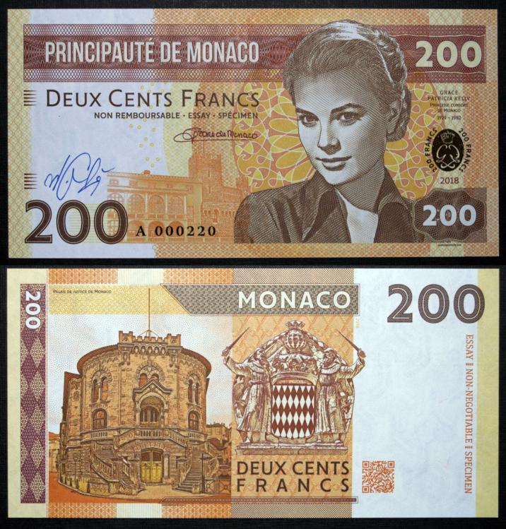 2018 - 200 frankw - Monaco - Grace Kelly - A000220 + autograf