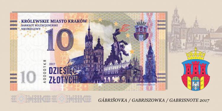 2017 - 10 zotych - Krlewskie Miasto Krakw - seria A ..... KR