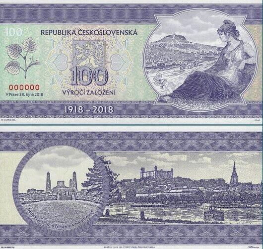 2018 - 100 koron - Czechosowacja - 100. rocznica Czechosowacji 000573