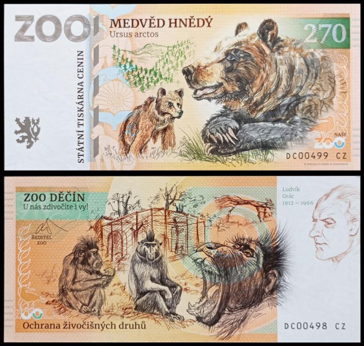 270 - Niedwied brunatny - ZOO Decin (2024) NOWO