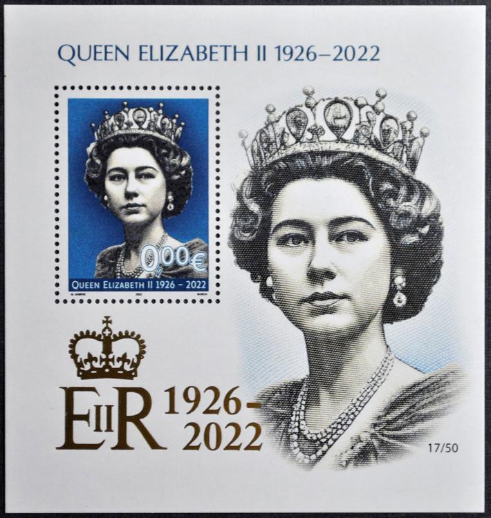 2022 - 0Є - Queen Elizabeth II (1926-2022) 1A