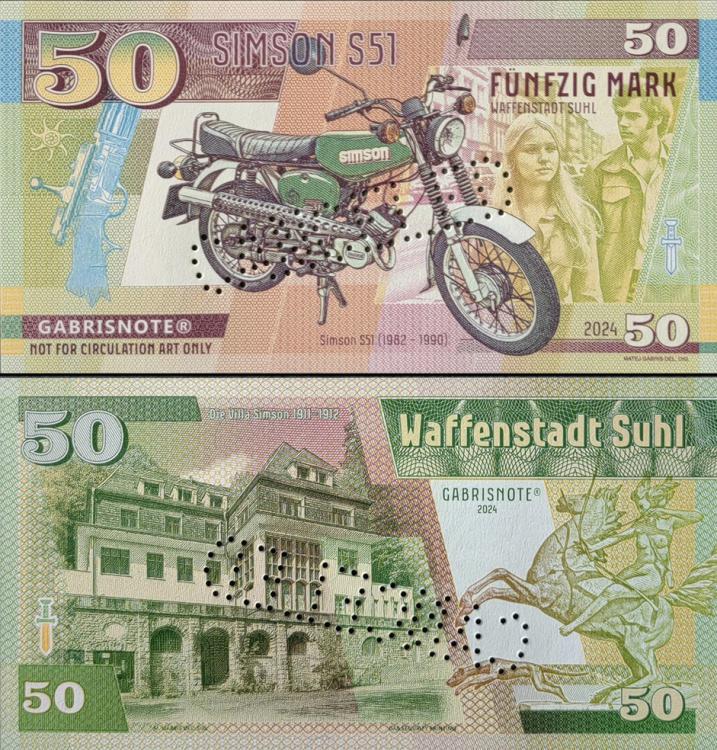 2024/008d - Motocykle socjalizmu - Simson S51 - bez numeru + perforacja CANCELED