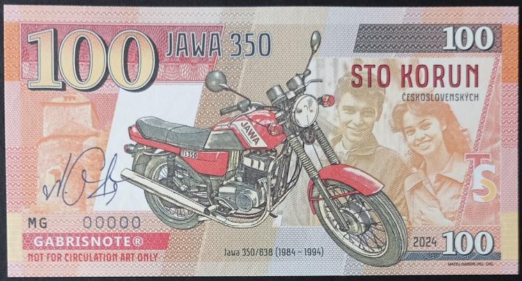 2024/011bs - Motocykle socjalizmu - Jawa 350/638 - MG000000 + autograf