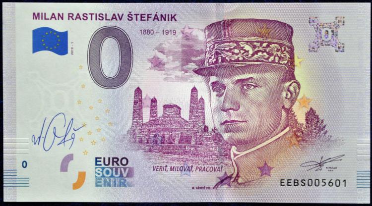 2019-1 EEBS - 0€ Milan Rastislav Stefnik - wersja A + autograf